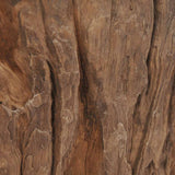 Coffee Table Teak Glass 50x40 cm 245069