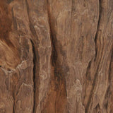 Coffee Table Teak Glass 50x40 cm 245069