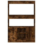 Highboard Smoked Oak 92x33x140 cm Engineered Wood 3309613