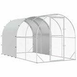 Chicken Coop Silver 400 x 200 x 200 cm Galvanised Steel 3434681