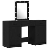 Dressing Table with Door Black 50 x 41 x 135 cm Engineered Wood 3334255