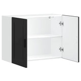 Kitchen Wall Cabinet Porto Black Engineered Wood 854068