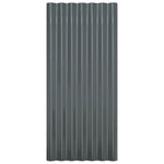 Roof Panels 36 pcs Galvanised Steel Anthracite 80x36 cm 319141