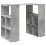 Desk with Shelf Concrete Grey 90 x 50 x 75 cm Engineered Wood 869509