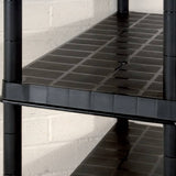 Storage Shelf 5-Tier Black 255x40x185 cm Plastic 3059857