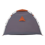 ZNTS Camping Tent Dome 4-Person Grey and Orange Quick Release 4004244