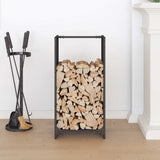 Firewood Rack Black 40x30x80 cm Cold-rolled steel 864225