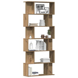 Book Cabinet Artisan Oak 80x24x192 cm Engineered Wood 855783