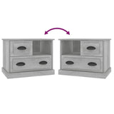 Bedside Cabinet Concrete Grey 60x39x45 cm 816364