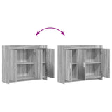 Sideboard Grey Sonoma 98.5 x 33 x 80 cm Engineered Wood 8011128