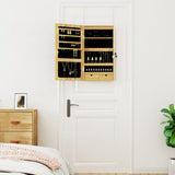 Mirror Jewellery Cabinet with LED Lights Wall Mounted 353231