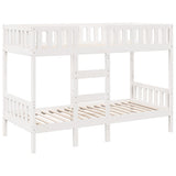 Bunk Bed White 80x200 cm Solid Wood Pine 3308599