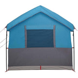 Family Tent 4-Person with Roof Blue and Grey 324 x 255 x 230 cm 42004084