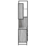 3 Piece Bathroom Furniture Set Grey Sonoma Engineered Wood 3301143