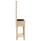Garden Planter with Shelf Beige 71 x 38 x 152 cm Solid fir wood 42006570