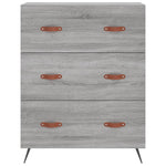 Highboard Grey Sonoma 69.5x34x180 cm Engineered Wood 3189355