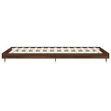 Bed Frame without Mattress Brown Oak 90x200 cm Engineered Wood 832172