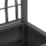 Garden Planter Anthracite 36 x 36 x 140 cm Polypropylene 42006500