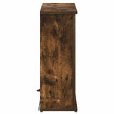 Fireplace with LED Strip Smoked Oak 63 x 20 x 54.5 cm 8021099