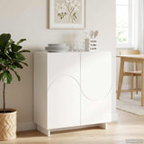 Sideboard White 67 x 34.5 x 75 cm Engineered Wood 8011531