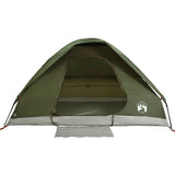 Camping Tent Dome 4-Person Olive Green Waterproof 4009642