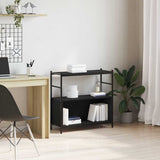 Bookshelf Black oak 80 x 30 x 78.5 cm Engineered Wood 862933