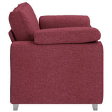 Sofa Wine Red 160 x 77 x 82 cm Fabric 4105220