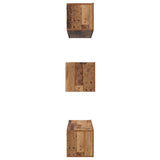 TV Cabinet Set Wall-mounted 6 pcs Old Wood Engineered Wood 3393399