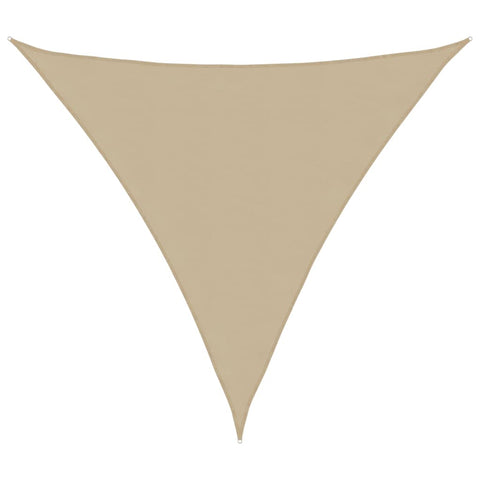 Sunshade Sail Oxford Fabric Triangular 6x6x6 m Beige 135185