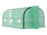 3 x 2 Polytunnel Greenhouse, with Windows and Doors - Green T3398P311644
