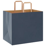 Paper Bags 250 pcs with Handles Blue 32x22x28 cm 4101932