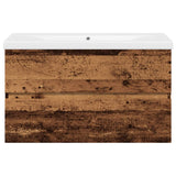Sink Cabinet with Built-in Basin Old Wood 3328923