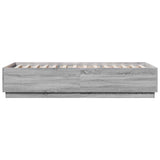 Bed Frame without Mattress Grey Sonoma 100x200 cm 3209721