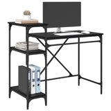 Desk Black Oak 105 x 50 x 90 cm Engineered Wood 881287
