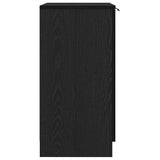 Shoe Cabinet Black Oak 59 x 35 x 70 cm Engineered Wood 862100