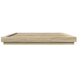 Bed Frame with LED Lights without Mattress Sonoma Oak 180x200cm 3281079