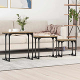 Nesting Coffee Table 3 pcs Artisan oak Engineered wood 883532