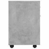 Rolling Cabinet Concrete Grey 45x38x54 cm Engineered Wood 808444