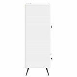 Sideboard High Gloss White 66 x 34.5 x 95 cm Engineered Wood 895589