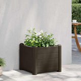 313972 Garden Raised Bed PP Mocha 43x43x35 cm