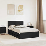 Bed Frame with Drawer Black 120 x 190 cm Engineer Wood 3407999