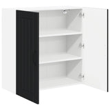 Wall Cabinet LUCCA Black 80 x 31 x 80 cm Engineered Wood 885056