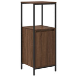 ZNTS 5-Piece Bathroom Furniture Set in Brown Oak, Made from Engineered Wood 3328373
