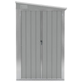 Wall-mounted Garden Shed Grey 118x100x178 cm Galvanised Steel 316218