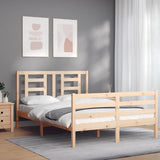Bed Frame without Mattress Small Double Solid Wood 3194671
