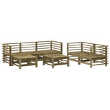 7 Piece Garden Lounge Set Impregnated Wood Pine 3186199