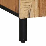 Sideboard with Door Natural 90 x 33.5 x 75 cm Solid Acacia Wood 4017784