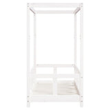 Kids Bed Frame White 70x140 cm Solid Wood Pine 834511