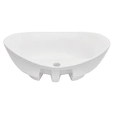 Two Piece Bathroom Furniture Set Ceramic Grey 279333