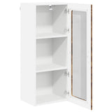 Wall Glass Cabinet LUCCA Smoked Oak 40 x 31 x 100 cm 885100